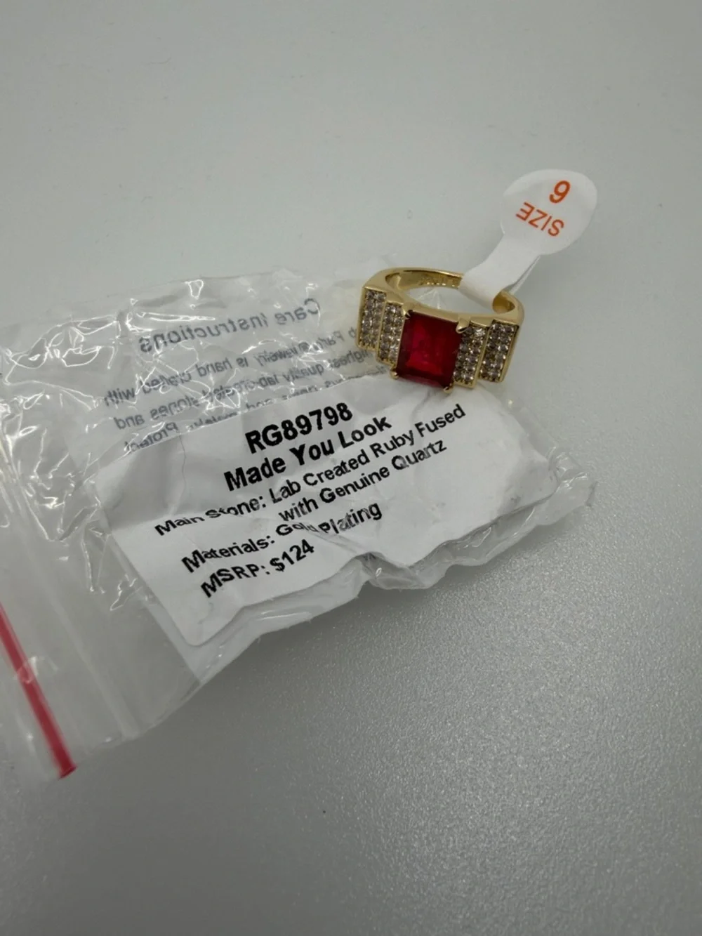 Bomb Party OG Ring- Size 6 Gold
